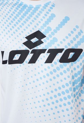 Camiseta Blanco-Azul-Negro Lotto