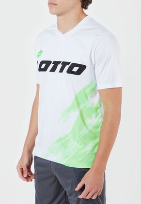 Camiseta Blanco-Negro-Verde Lotto Frank