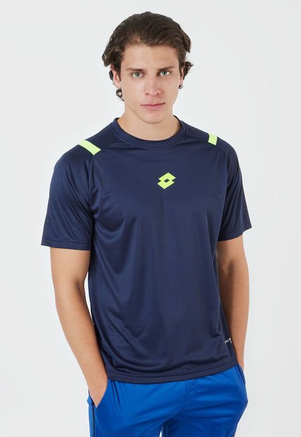 Camiseta Azul-Verde Neón Lotto Edgar