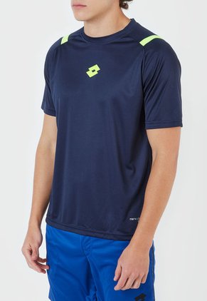 Camiseta Azul-Verde Neón Lotto Edgar