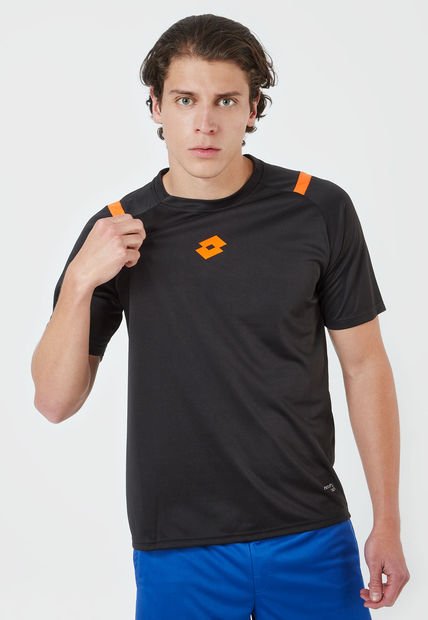 Camiseta Negro-Naranja Lotto Edgar