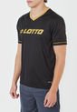 Camiseta Negro-Dorado Lotto de Lotto