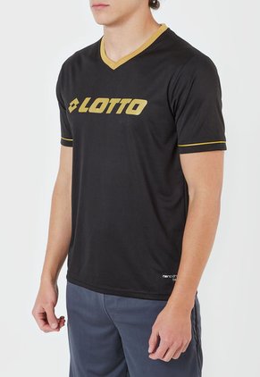 Camiseta Negro-Dorado Lotto