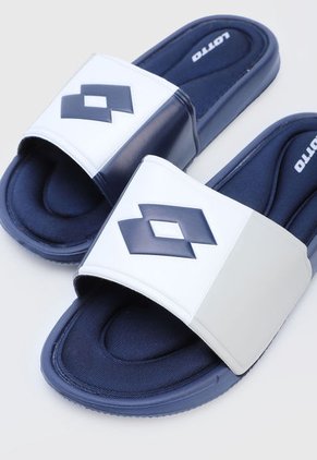 Playera Azul-Blanco-Gris Lotto