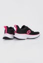 Tenis Training Negro-Blanco-Fucsia Lotto Alagna de Lotto