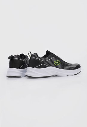 Tenis Training Gris-Negro-Blanco Lotto Viento