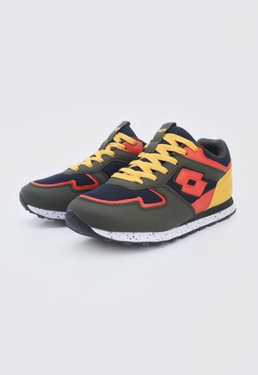 Tenis Lifestyle Verde-Amarillo-Rojo Lotto Orense