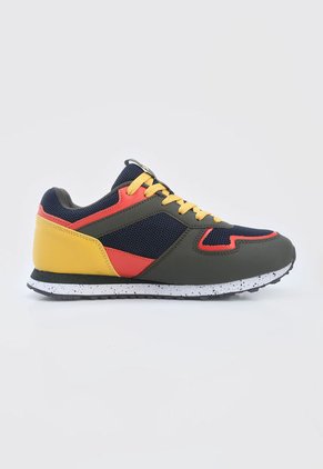 Tenis Lifestyle Verde-Amarillo-Rojo Lotto Orense