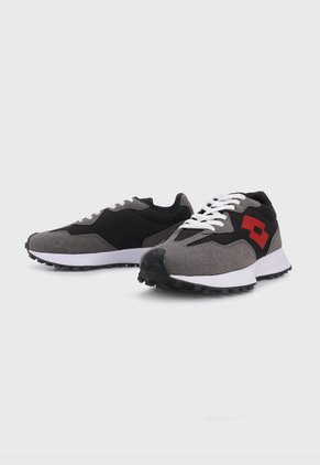 Tenis Lifestyle Gris-Blanco-Negro Lotto Roble