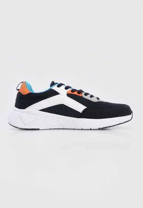 Tenis Lifestyle Azul-Blanco-Naranja Lotto Saman