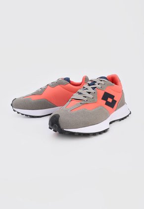 Tenis Lifestyle Salmón-Gris-Blanco Lotto Roble