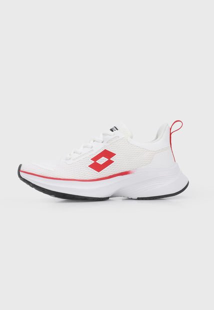 Tenis Training Blanco-Negro-Rojo Lotto Alagna