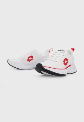 Tenis Training Blanco-Negro-Rojo Lotto Alagna