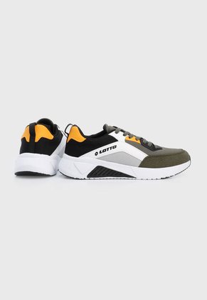 Tenis Lifestyle Verde-Blanco-Naranja Lotto Saman