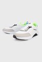 Tenis Lifestyle Blanco-Gris-Amarillo Neón Lotto Saman de Lotto