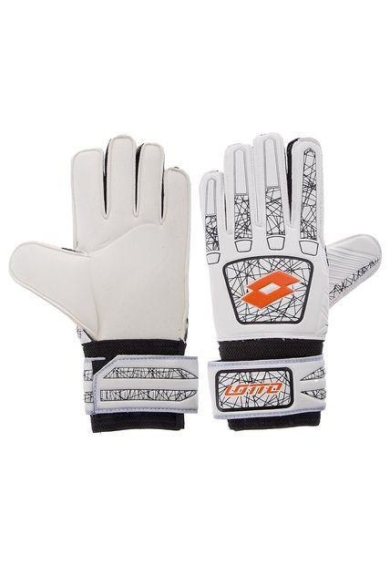 Guantes Blanco-Negro-Naranja Lotto