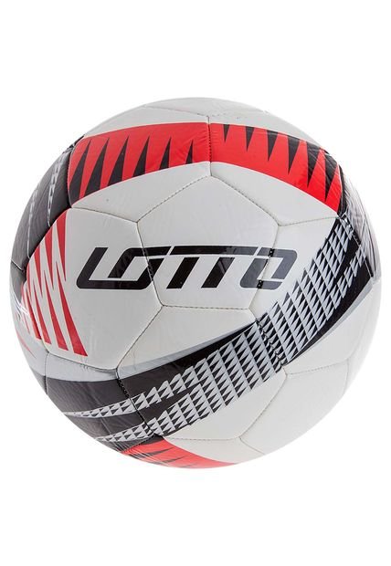 Balón De Fútbol Blanco-Negro-Rojo Lotto