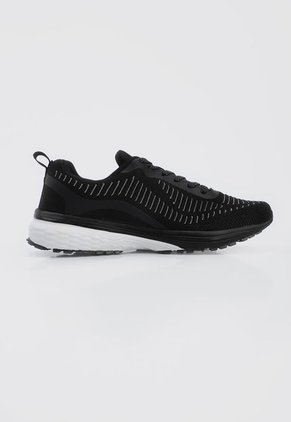 Tenis Lifestyle Negro-Blanco Lotto Rayo