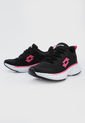 Tenis Training Negro-Blanco-Fucsia Lotto Alagna de Lotto