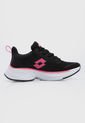Tenis Training Negro-Blanco-Fucsia Lotto Alagna de Lotto