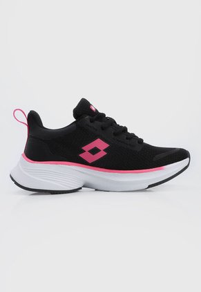Tenis Training Negro-Blanco-Fucsia Lotto Alagna