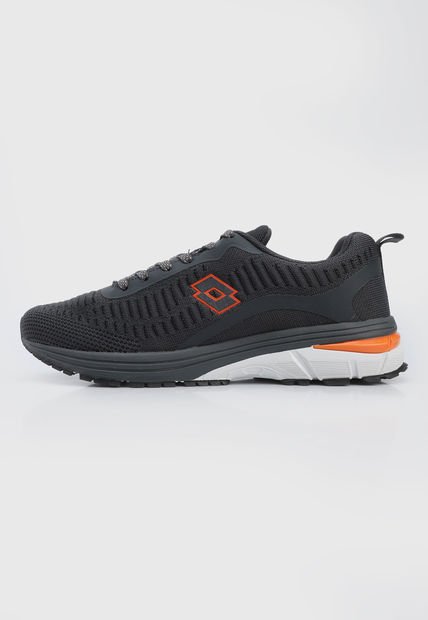 Tenis Lifestyle Gris-Blanco-Naranja Lotto Rayo