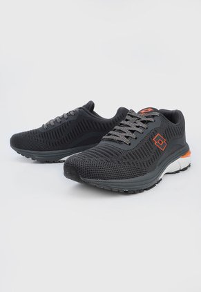 Tenis Lifestyle Gris-Blanco-Naranja Lotto Rayo