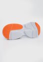 Tenis Lifestyle Gris-Blanco-Naranja Lotto Relámpago de Lotto