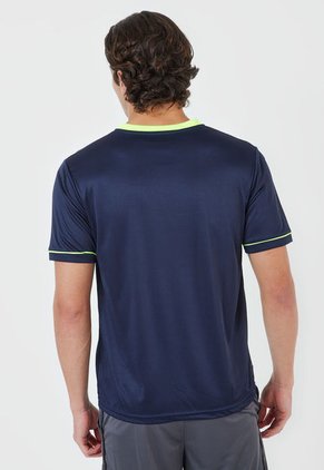 Camiseta Azul-Verde Neon Lotto