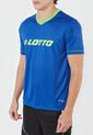 Camiseta Azul-Verde Neon Lotto de Lotto