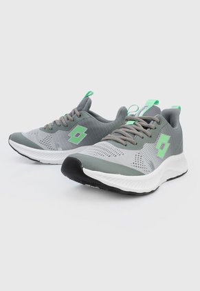 Tenis Training Verde-Gris-Blanco Lotto Riti