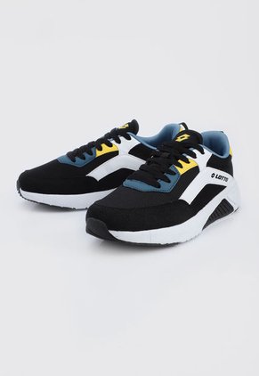 Tenis Training Negro-Blanco-Amarillo Lotto Saman