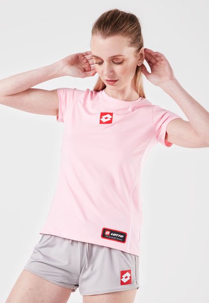 Camiseta Rosa-Blanco Lotto Tori