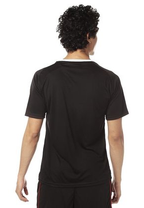 Camiseta Negro-Gris-Blanco Lotto