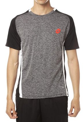 Camiseta Negro-Gris-Blanco Lotto