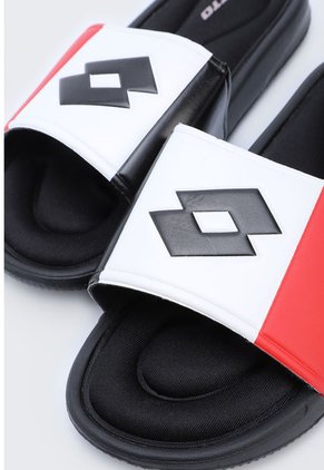 Playera Negro-Blanco-Rojo Lotto