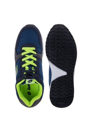 Lifestyle Azul-Gris-verde Neón Lotto Retro 100M-H1