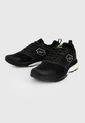Tenis Lifestyle Negro-Blanco-Amarillo Neón  Lotto Centuria de Lotto