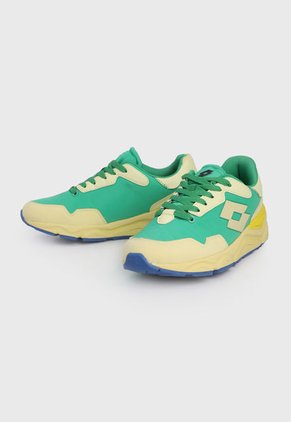 Tenis Lifestyle Amarillo-Verde-Azul Lotto Pinor