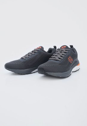 Tenis Lifestyle Gris-Naranja-Blanco Lotto Rayo