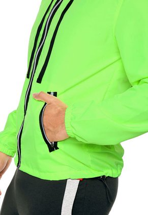 Chaqueta Verde Neón-Negro Lotto