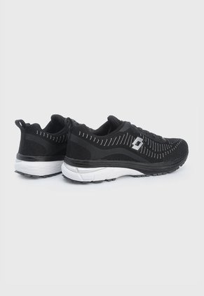 Tenis Lifestyle Negro-Blanco-Plateado Lotto Rayo