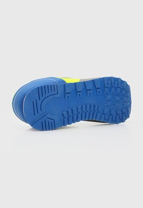 Tenis Lifestyle Gris-Azul-Verde Neón Lotto Orense