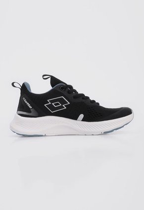 Tenis Lifestyle Negro-Blanco-Gris Lotto Chiara