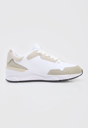 Tenis Training Blanco-Gris-Beige Lotto Pinor