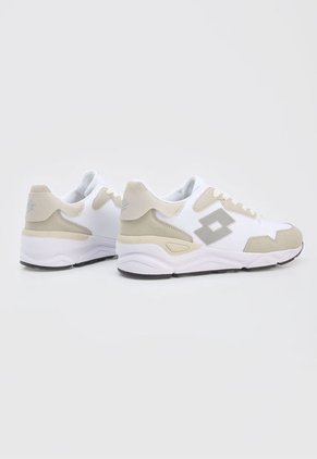 Tenis Training Blanco-Gris-Beige Lotto Pinor