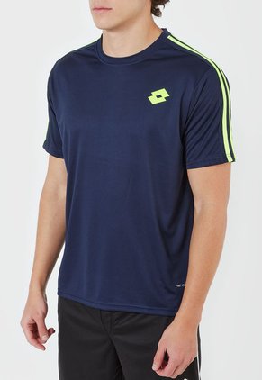 Camiseta Azul-Verde Neon Lotto