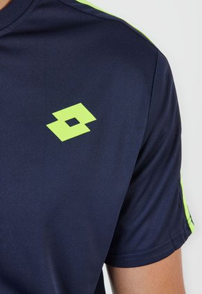 Camiseta Azul-Verde Neon Lotto