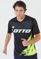 Camiseta Negro-Blanco-Amarillo Neón Lotto Frank de Lotto