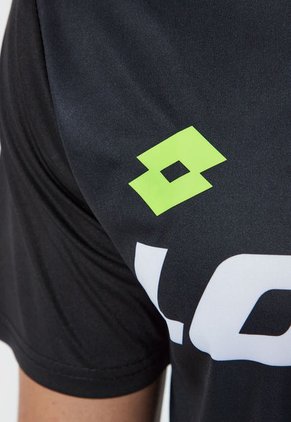 Camiseta Negro-Blanco-Amarillo Neón Lotto Frank